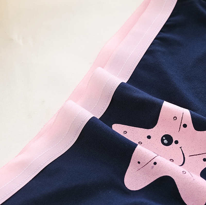 Picture of Cross-border Milk Silk Letter Mid-waist Breathable Underwear Women's Japanese-style Cute Sweet Printed Girl's Student Triangle Shorts