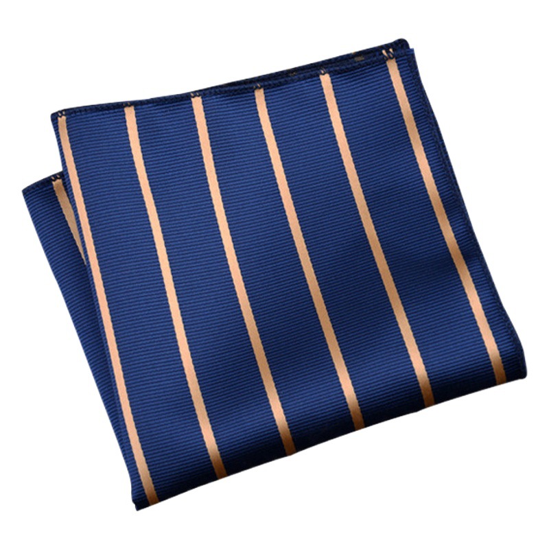 Men's suit small square scarf factory wholesale fashion polyester fashion accessories vintage embroidery pattern pocket towel men's clothing