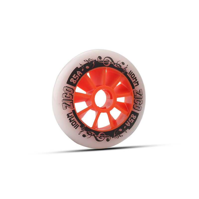 Picture of Roller skates speed skating wheels brush street wheels racing pancake wheels 90/100/110MM high elasticity and high wear resistance 85A