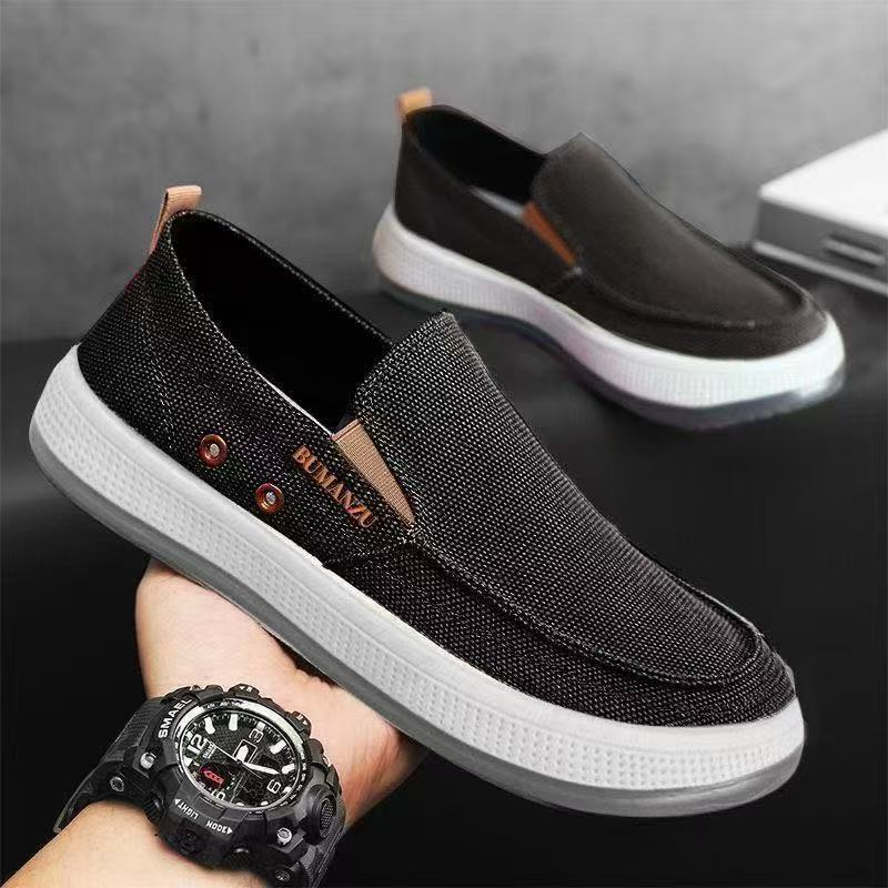 2025 Men's Shoes New Casual Men's Shoes Trendy Easiest for Match Canvas Shoes Men's Breathable Lightweight Plaid Casual Shoes Men