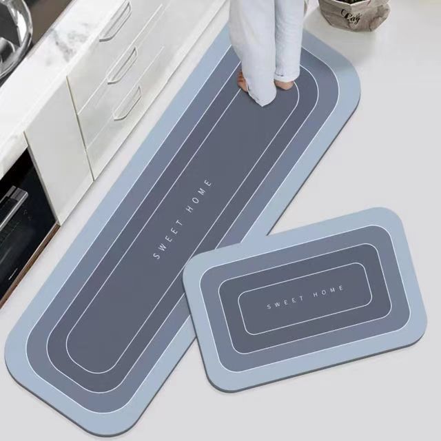 Picture of Factory wholesale modern simple wind kitchen floor mat waterproof and oil-proof foot mat for door entry dirty-resistant absorbent non-slip mat