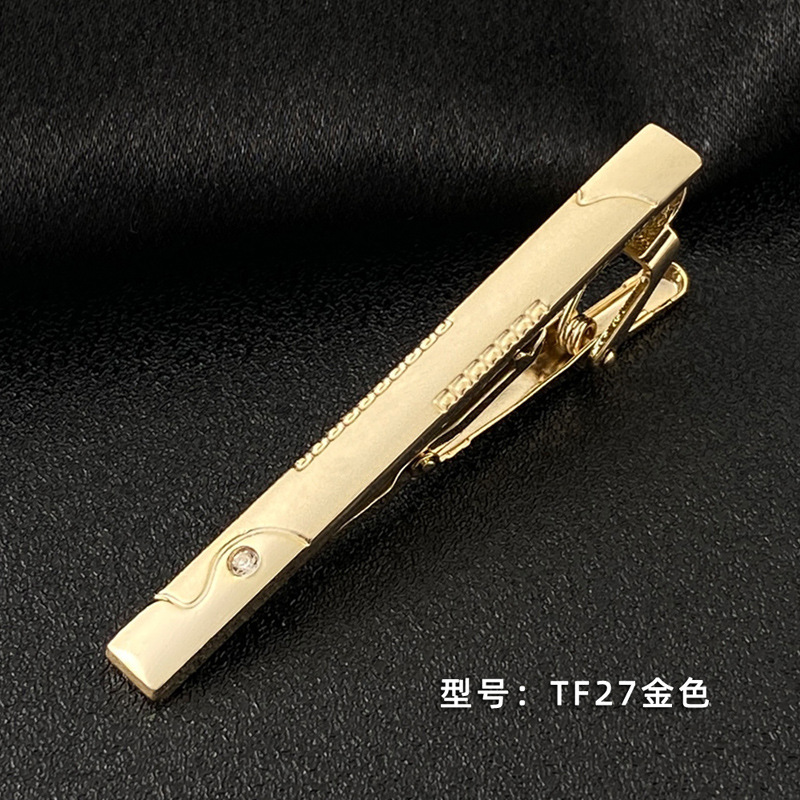 Picture of Men's Tie Clip Manufacturer Direct Sales Yiwu Cross-Border Business Metal Tie Clip Tieclips Bow Tie Business Style