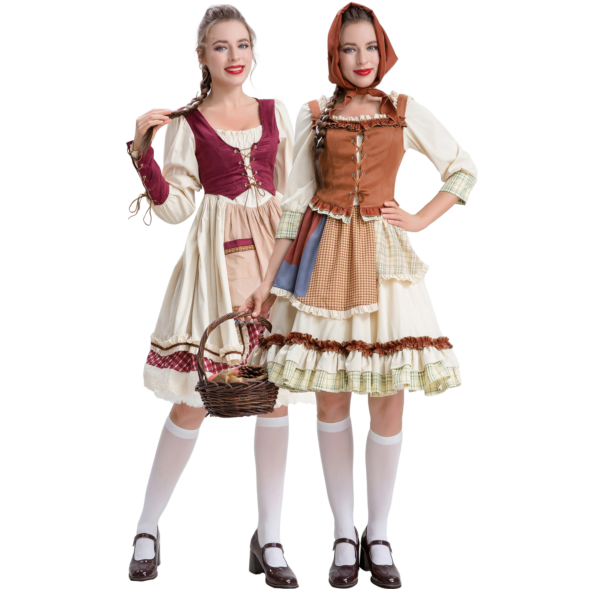 S-XXL Wolf Grandma Stage Drama Dress Halloween Party Dress Sell Match Girl COS Show Beer Dress