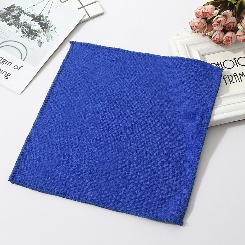 Picture of Factory wholesale blue square towel car towel ultra-fine fiber car wash cleaning towel multi-size rag lint-free