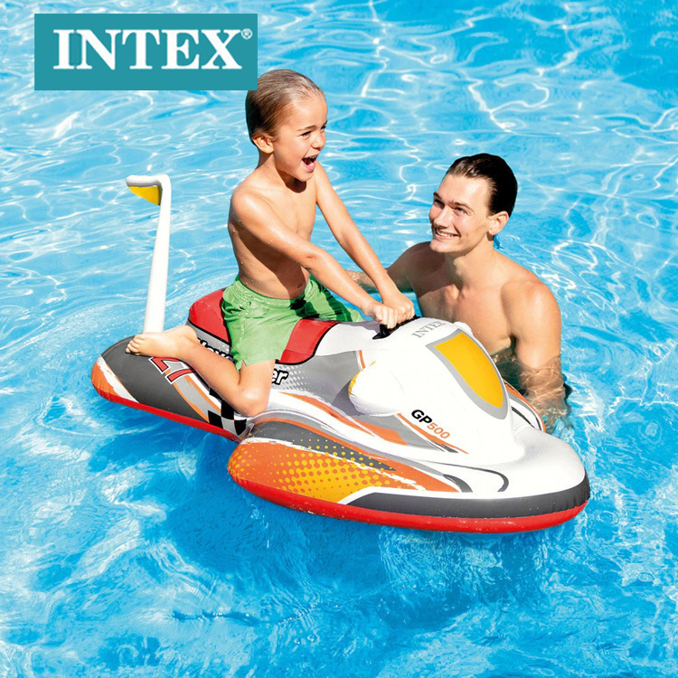 INTEX57520 children's water inflatable airship mount baby creative water floating row toys wholesale