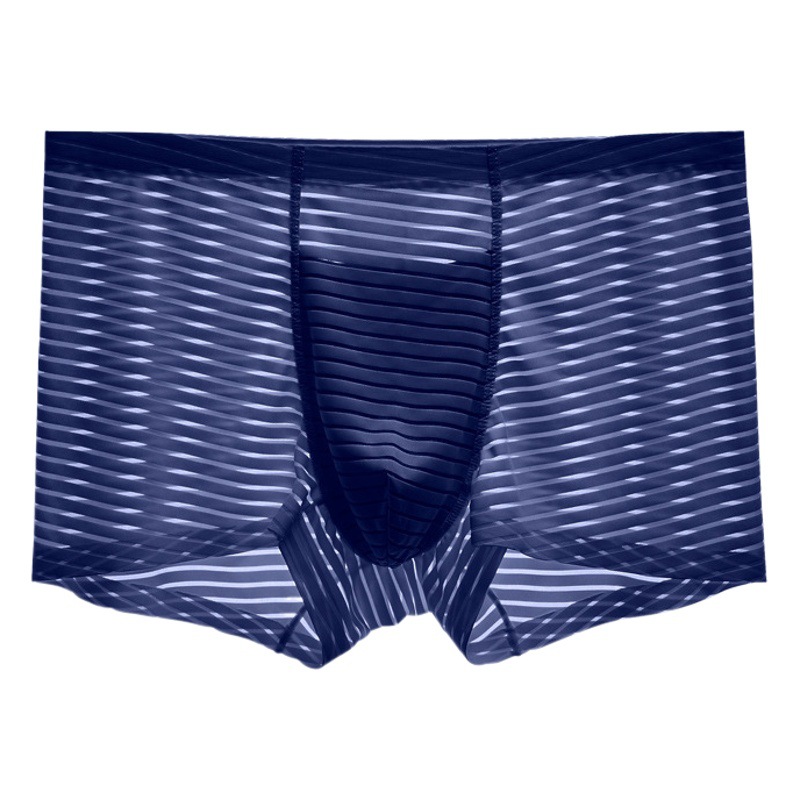 Olympic Mesh Men's Underwear Men's Ice Silk Seamless Boxer Briefs Thin Seamless Summer Breathable Boxer Briefs