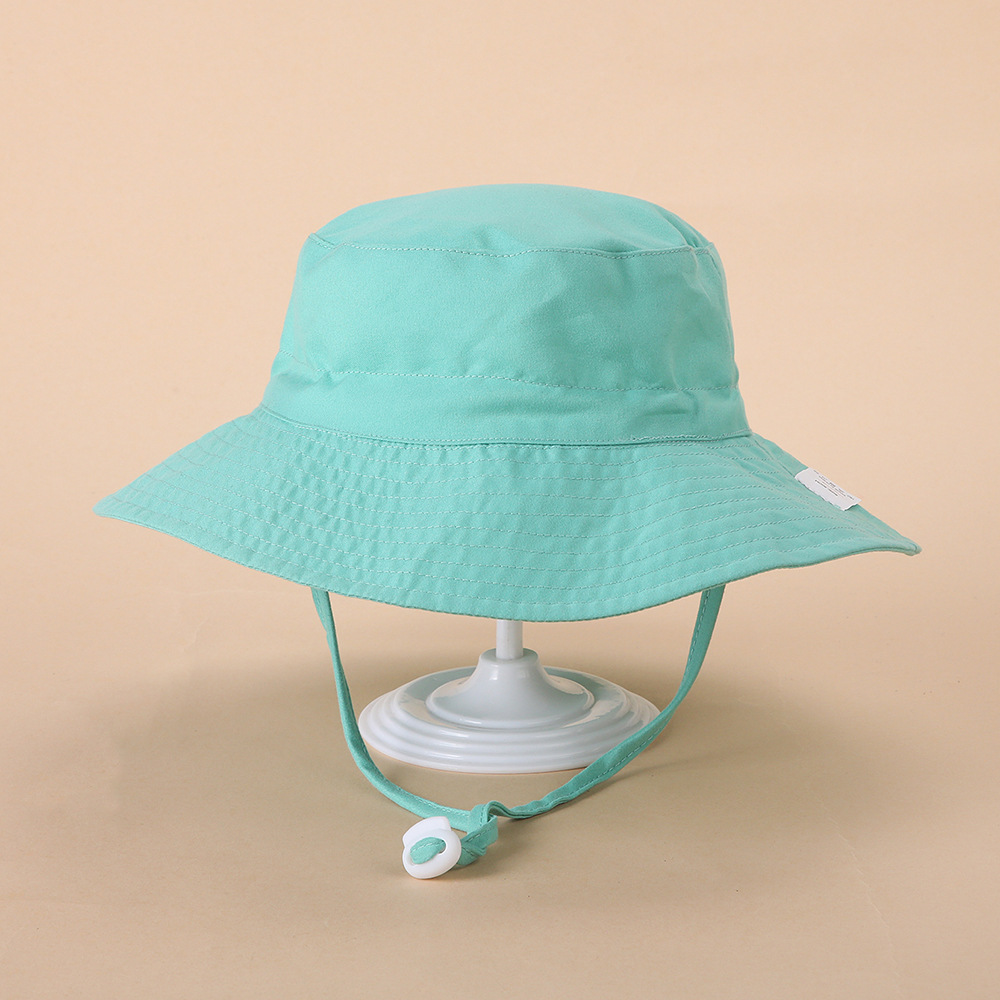 Picture of Spring and summer European and American new sun hat for boys and girls baby breathable quick-drying beach hat for children sunscreen adjustable fisherman hat
