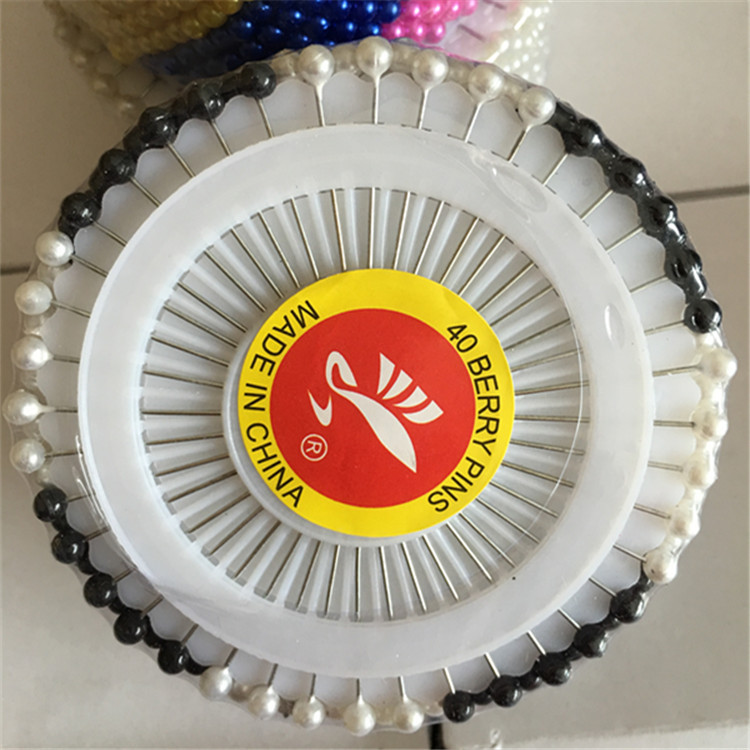 Picture of Factory Direct Sales Colorful White Positioning Bead Needles Pearl Pins Handmade Needles Jewelry Fixed Pins Pearlescent Needles