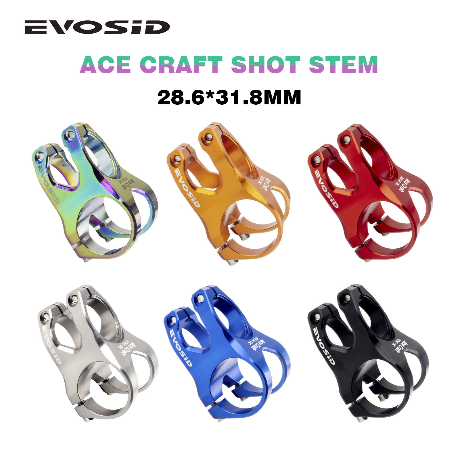 Cross-border mountain bike handle CNC ultra-light hollow speed drop short handle 35mm high-strength riser INTEND handle