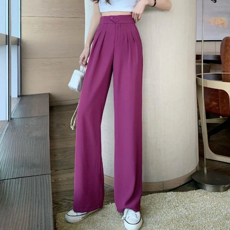 Picture of Cross-border 2024 Autumn Korean Style New Style Pants Wide Leg Pants Women's High Waist Loose Casual Wide Trendy