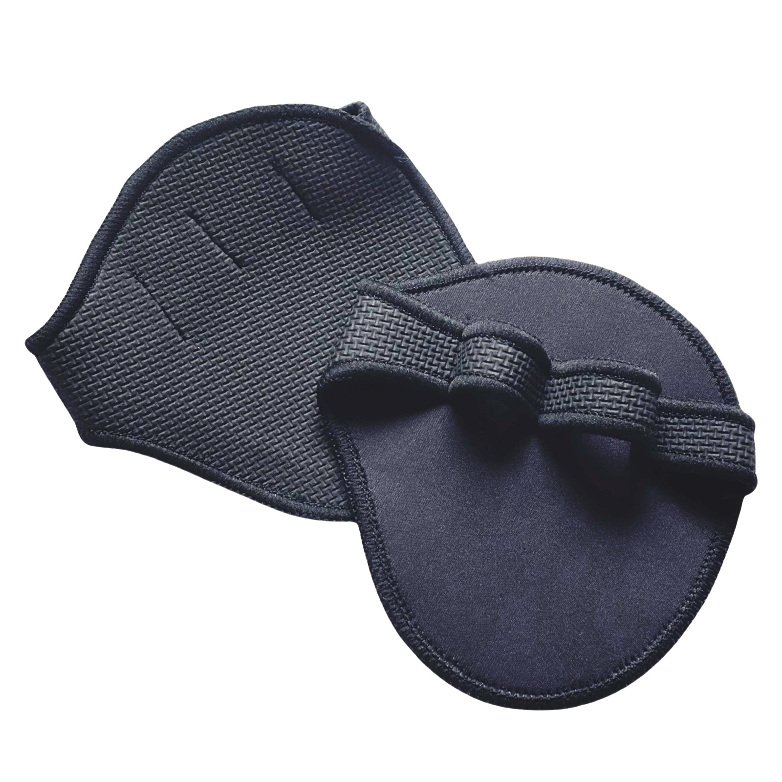 Cross-border Labeling Fitness Weightlifting to Prevent Hand Sliding Barbell Hard Pull Bright Push Sports Hand Guard Four-finger Palm Guard Gloves