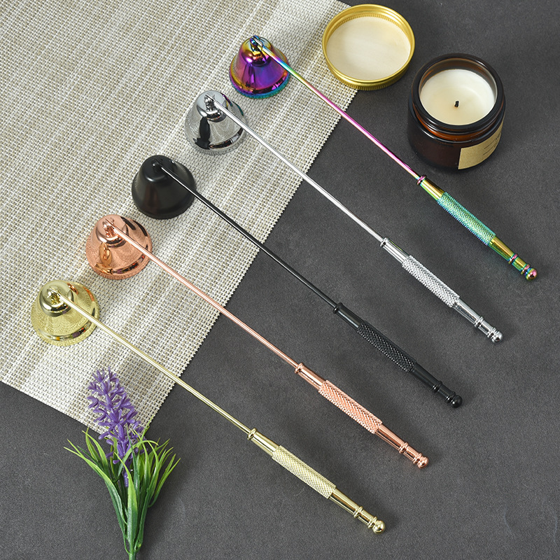 Picture of Factory in stock Aromatherapy Candle Extinguishing Tool Three-piece Set Candle Wick Scissors Bell Cover Hook Igniter Candle Extinguisher