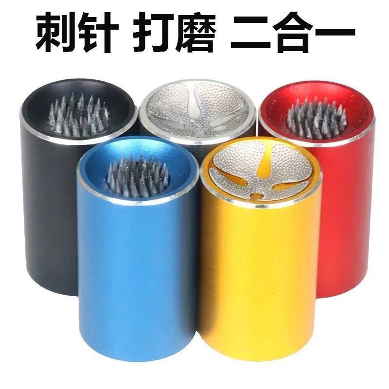 Picture of Billiards acupuncture supplies accessories 2-in-1 billiard Rod leather head thorn needle leather head repair tool needle powder needle gun head