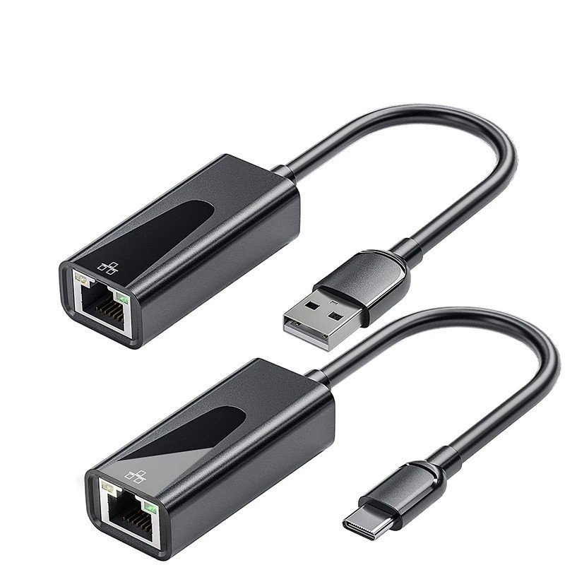 Picture of Type-C Gigabit Wired Network Card Splitter Driver-Free Adapter Card USB Flash Drive Supports Switch USB Hub
