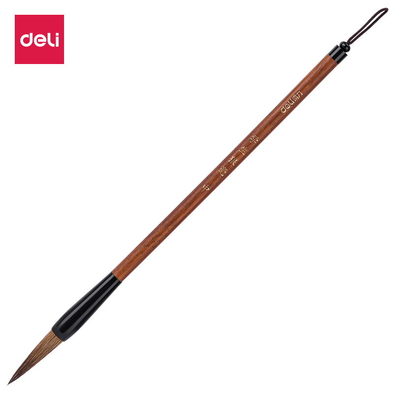 Picture of Deli Stationery Large, Medium and Small Regular Script Student Brush Wolf Hair Brush Set Calligraphy Practice Chinese Painting Brush Ink Wholesale