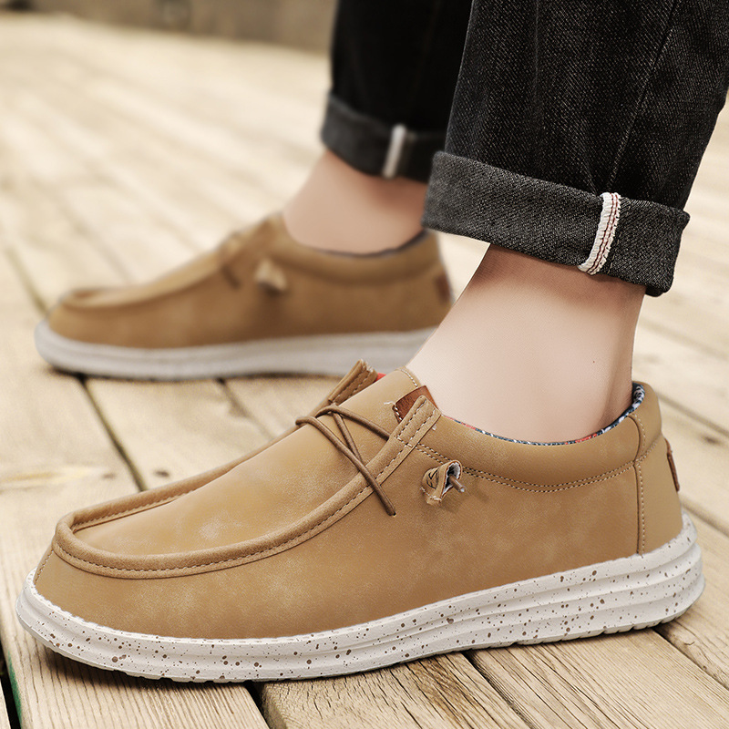 2025 spring men's casual shoes cross-border plus size fashion men's shoes wholesale low-top leg casual loafers men