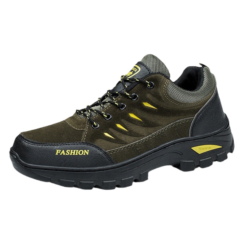 Cross-Border Men's Shoes, Hiking Shoes, Korean Style Trendy Men's Casual Sports Shoes, Outdoor Hiking Shoes, Comfortable Shoes, Work Men's Shoes