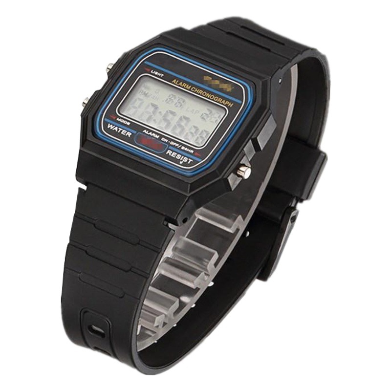 Foreign trade explosions LED electronic watch WR F91W steel belt A159 Harajuku style fashion watch multi-function electronic watch