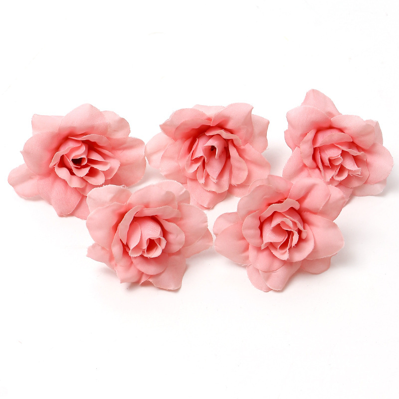 Picture of Pink simulation flower wedding shooting props handmade DIY hair accessories decoration Amazon flower box material