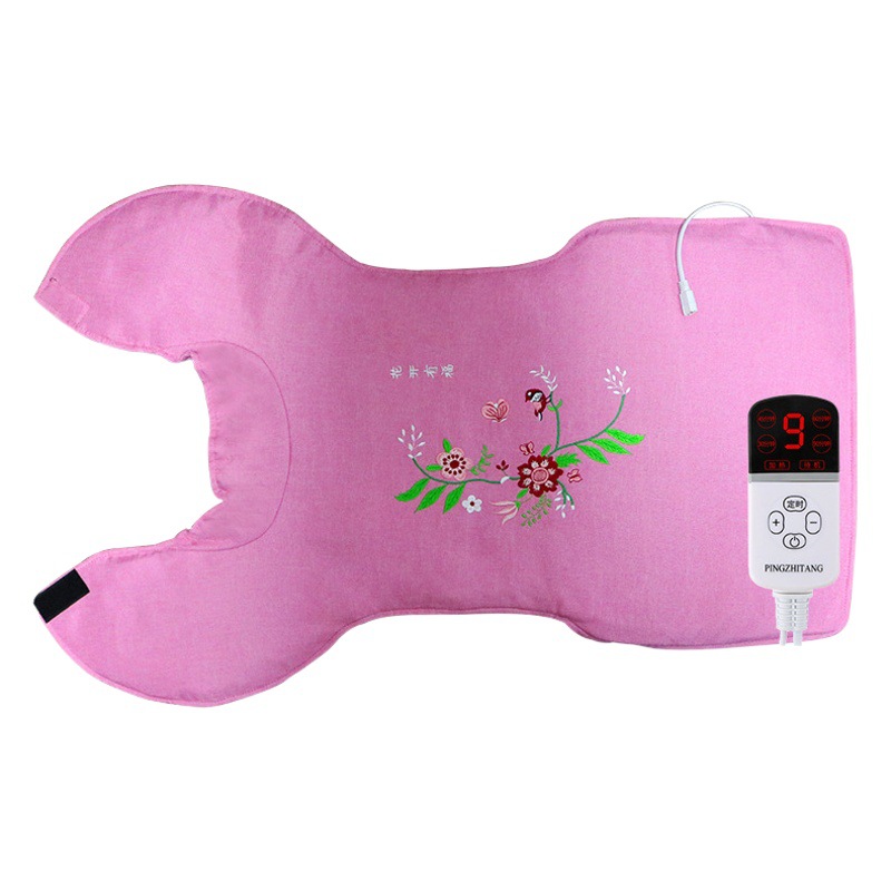 Pingzhitang Manufacturer Wholesale Electric Heating Moxa Velvet Shoulder Pads Large Extended Waist and Back Integrated Hot Compress Bag Shoulder and Neck Treasure