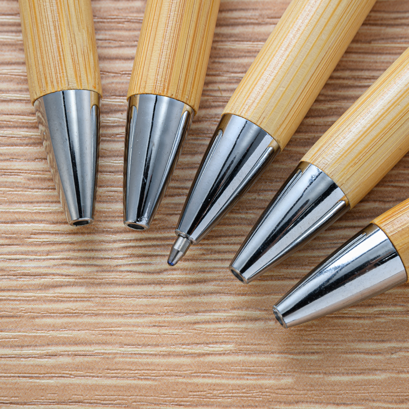 Picture of Spot bamboo wood material advertising pen ballpoint pen laser printing logo printing laser bamboo pen sign pen wholesale
