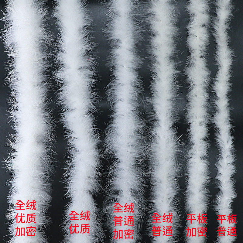 Picture of Tops wholesale Turkey plush plush feather diy1 2 M 16G performance stage decoration feather strip