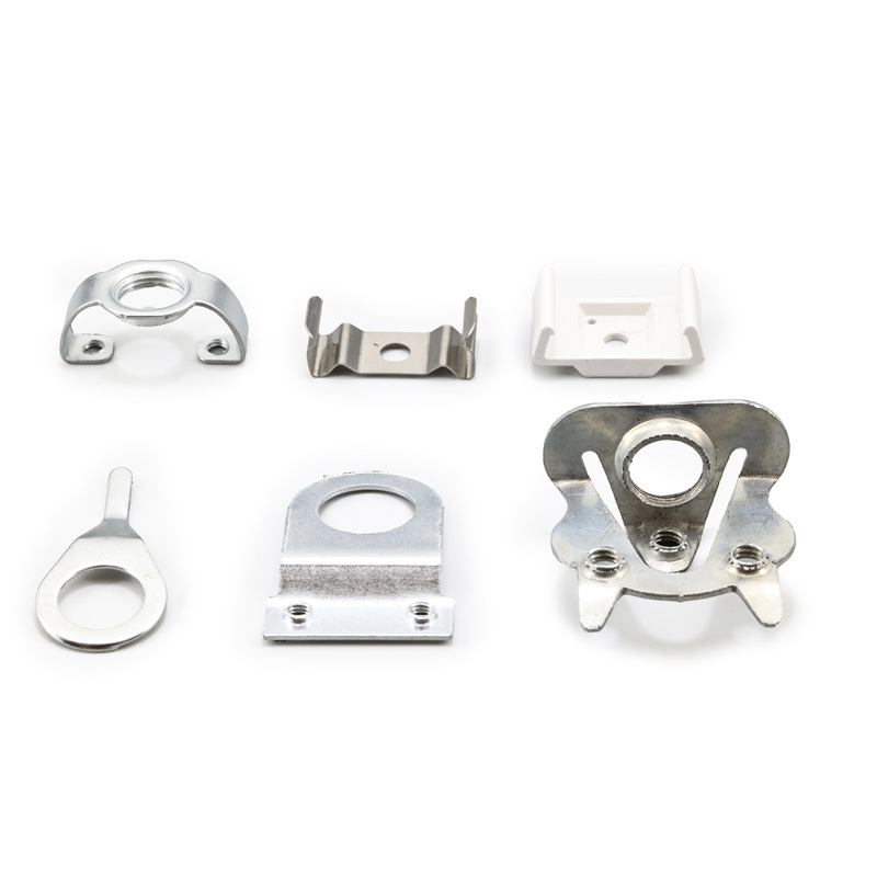 Picture of T5 Bracket T8 Hanging Plate Nickel Plated White Zinc Plastic Stainless Steel Frog Lamp Holder Bracket Ground Pieces