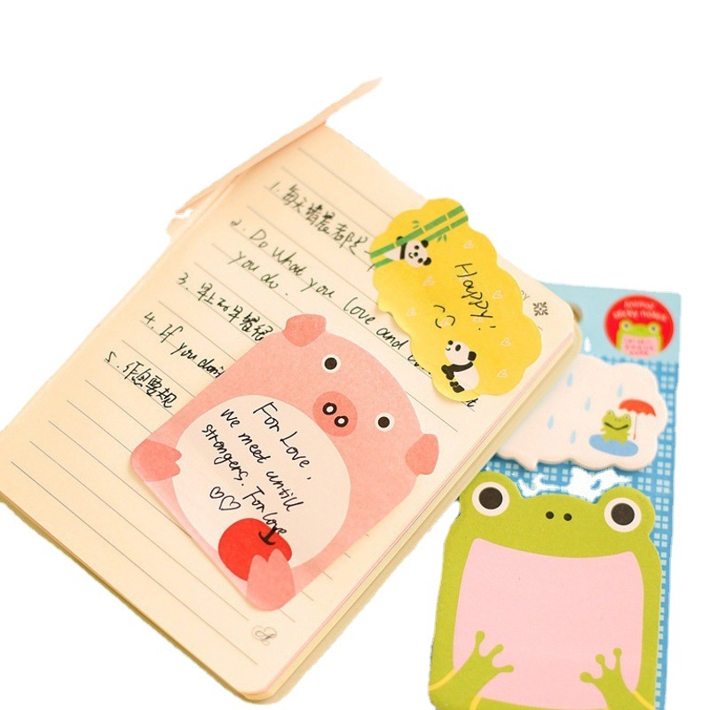 Creative sticky note n times sticky note note paper all stickers leave paper message student gift cartoon animal sticky note wholesale