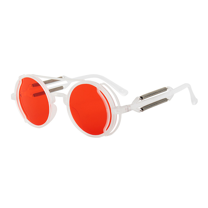 Picture of New Pc Sunglasses Steam Cyberpunk Double Spring Leg Glasses Fashion Trendy Sunglasses Cross-Border Round Manufacturer