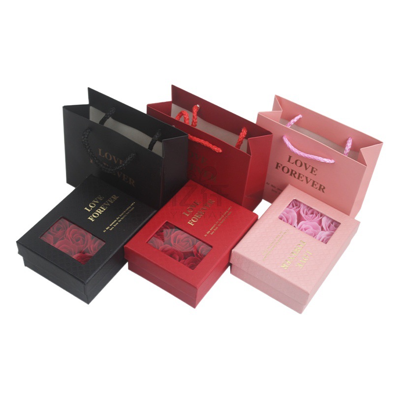 Cross-border supply jewelry box wholesale window 6 soap gift box teacher Valentine's Day gift soap box