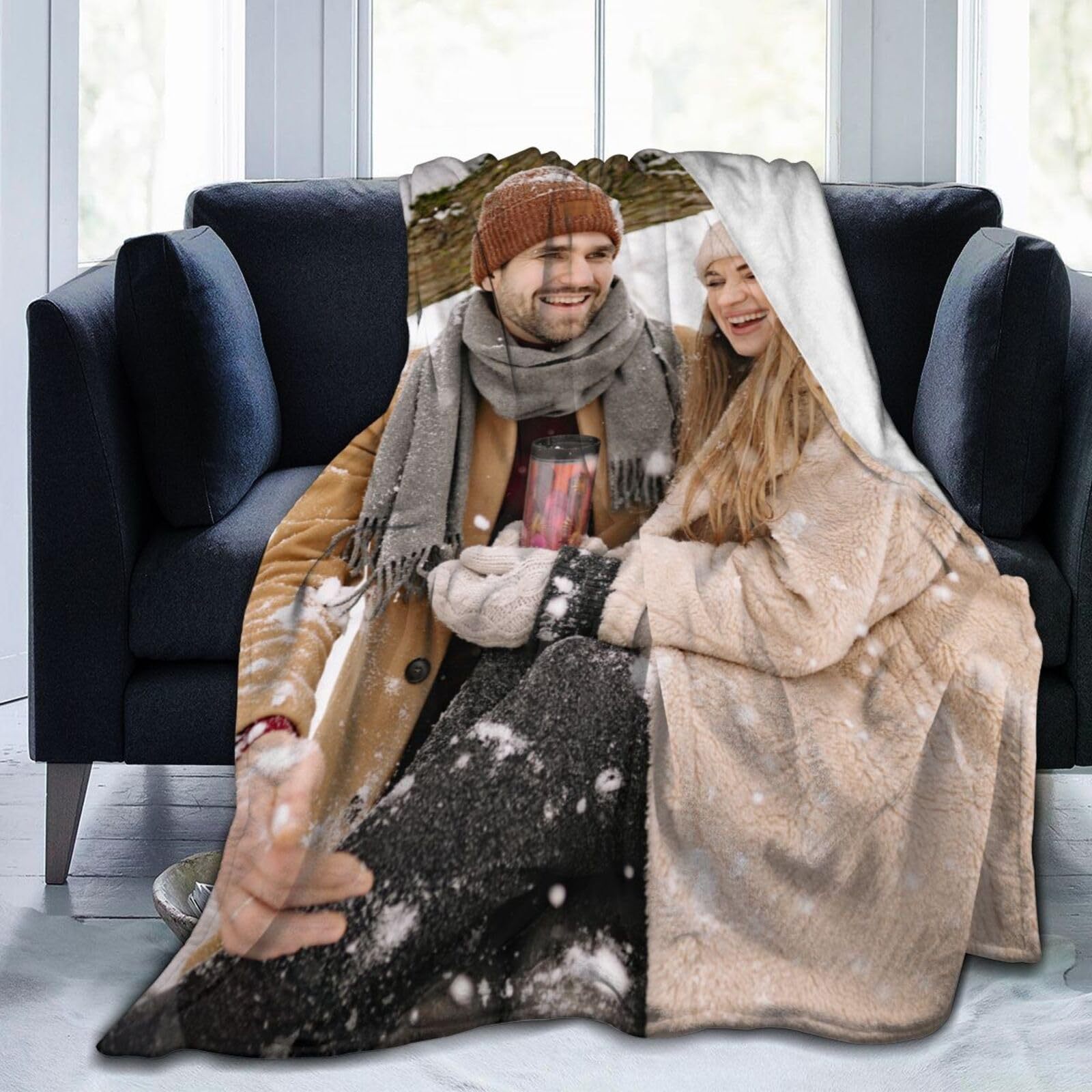 Picture of Cross-border custom diy blanket soft and comfortable flannel warm home essential blanket blanket for men and women gifts