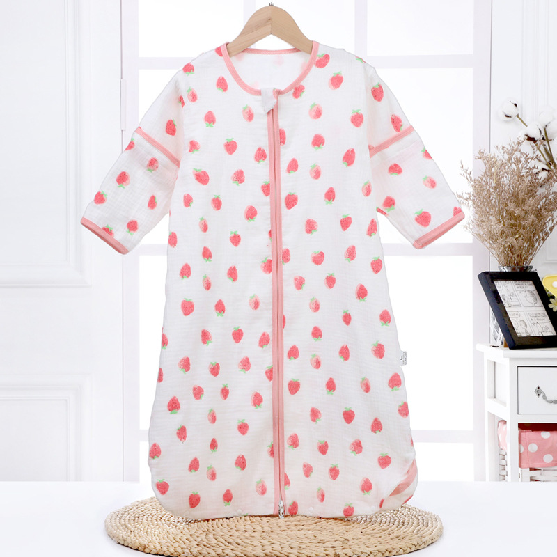 Picture of Baby Four Seasons universal baby sleeping bag spring and autumn gauze pajamas newborn children anti-kick quilt summer thin factory wholesale