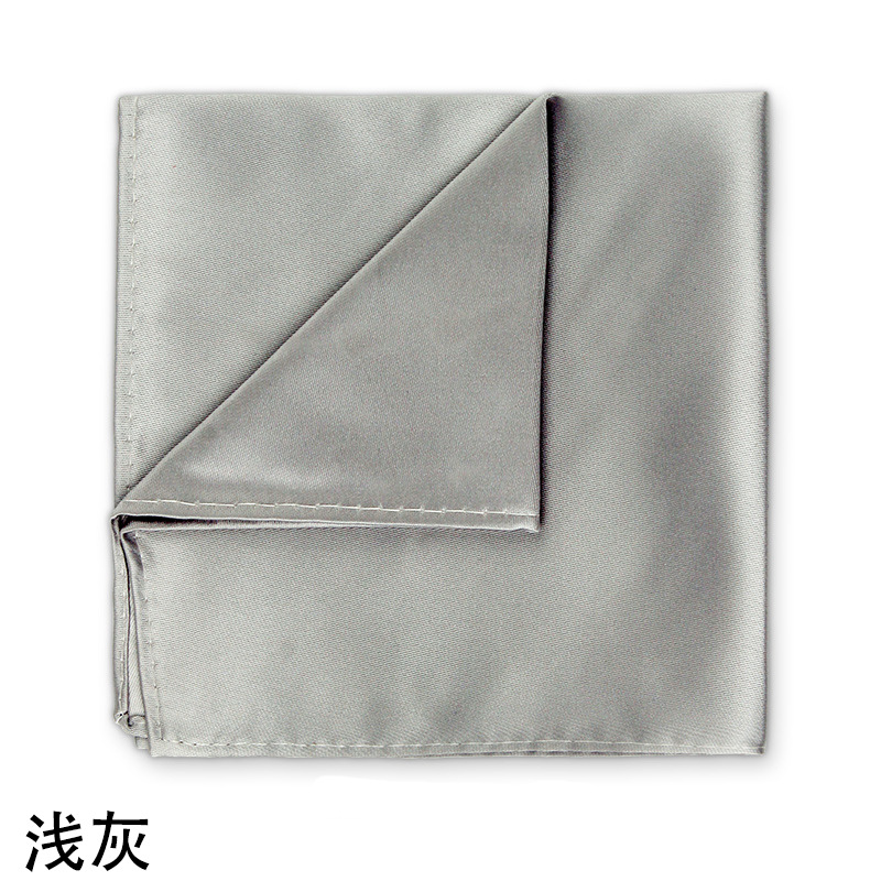 Picture of Solid color dress suit pocket towel men's small square wedding dress breast towel handkerchief black red blue green purple wholesale