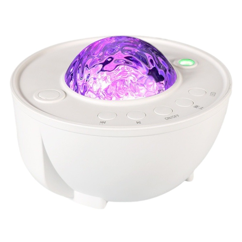 Foreign trade remote control Bluetooth flame water ripple Nebula starry sky projection lamp bedroom sleep laser lamp atmosphere night light