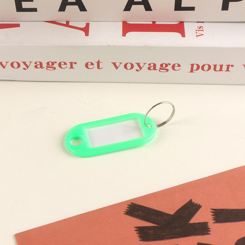 Picture of Plastic Key Tag Markable Number Plate Classification Management Mark School Hotel Advertising Keychain