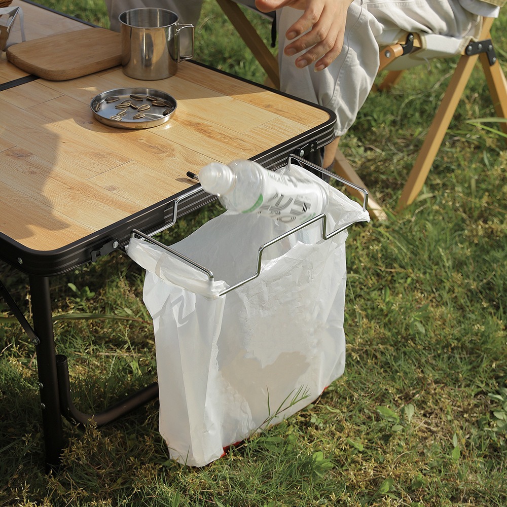 Manufacturer's Best-Selling Outdoor Multi-Functional Hanging Garbage Bag Hanger Camping Removable Handbag Tableside Storage