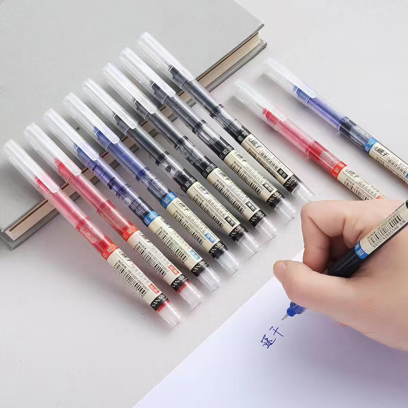 Picture of Direct liquid quick-drying ball pen gel pen student water pen office stationery special pen wholesale black and red pen