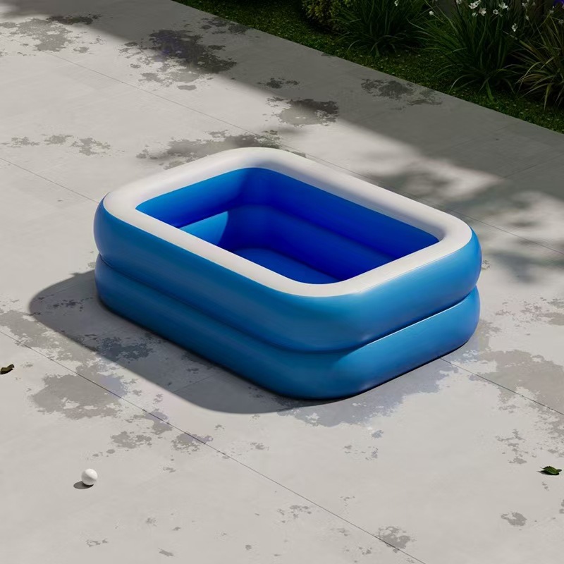 Picture of PVC Kids Inflatable Swimming Pool Home User Outside Large Family Pool Thickened Plastic Baby Baby Pool