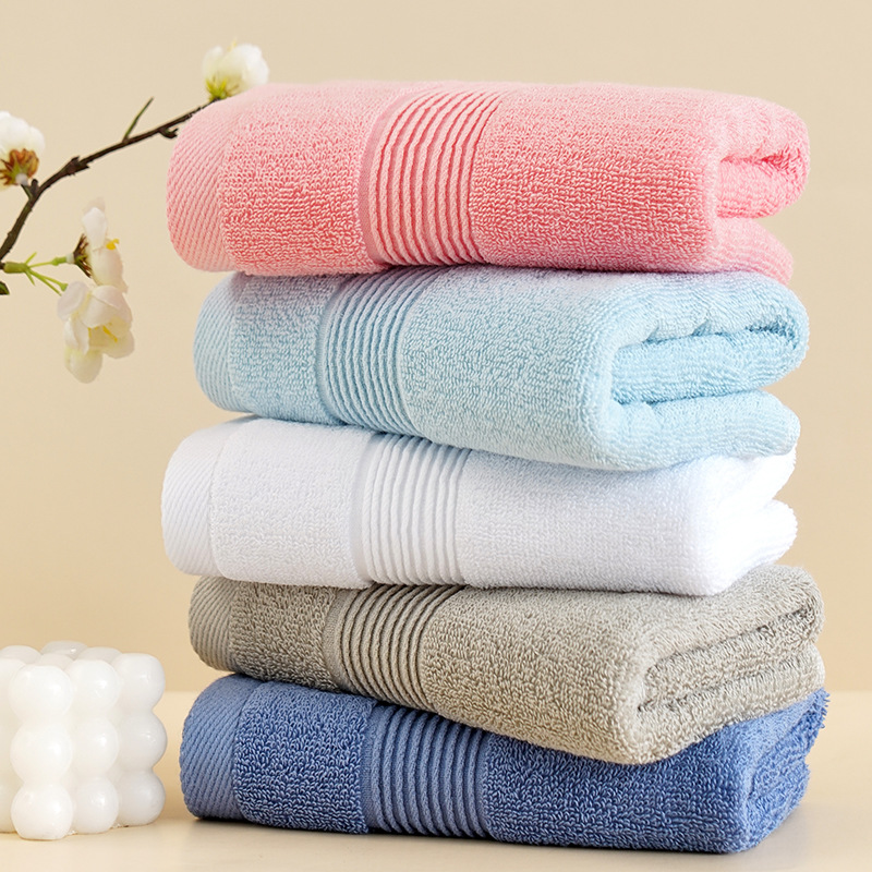 Three baby towels pure cotton face washing household soft absorbent thickened cotton bath men and women adult couple face towel
