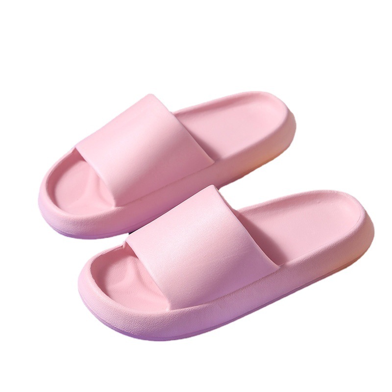 Thick-soled slippers female summer couples indoor home walking excrement feeling sandals bathroom bath soft-soled slippers men's wholesale
