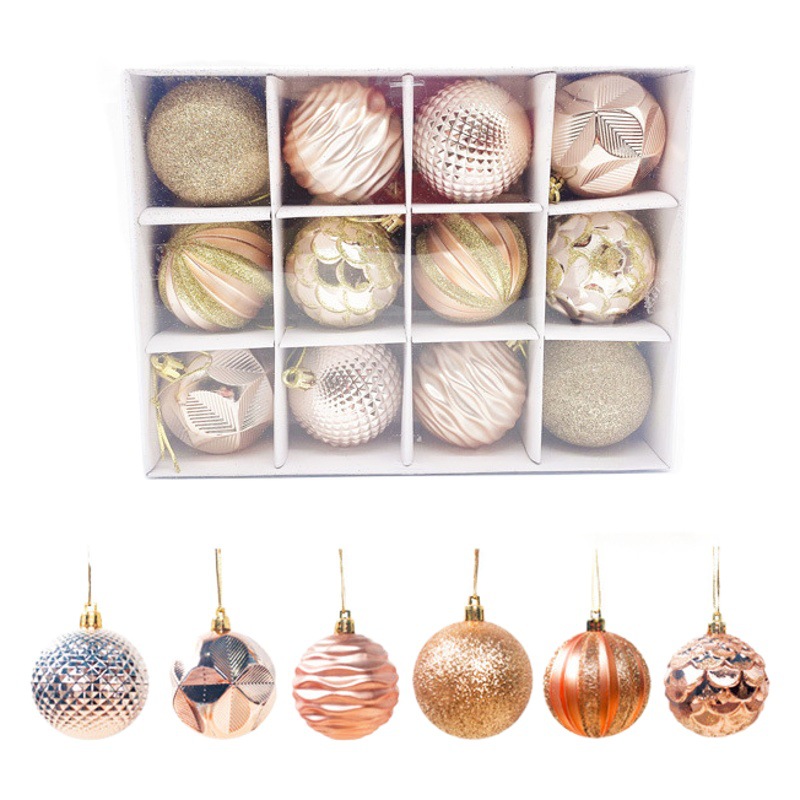 Amazon Christmas decorations electroplated plastic ball ball ball special-shaped ball painted Christmas ball gift pendant