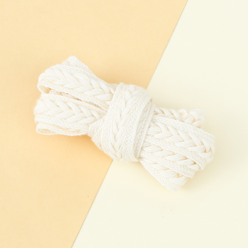 Picture of Marshmallow Two-Color Wheat Ear Shoelaces 1.5cm Casual Shoes Sneakers Twist Woven Cotton Shoelaces Ready for Cross-Border Wholesale