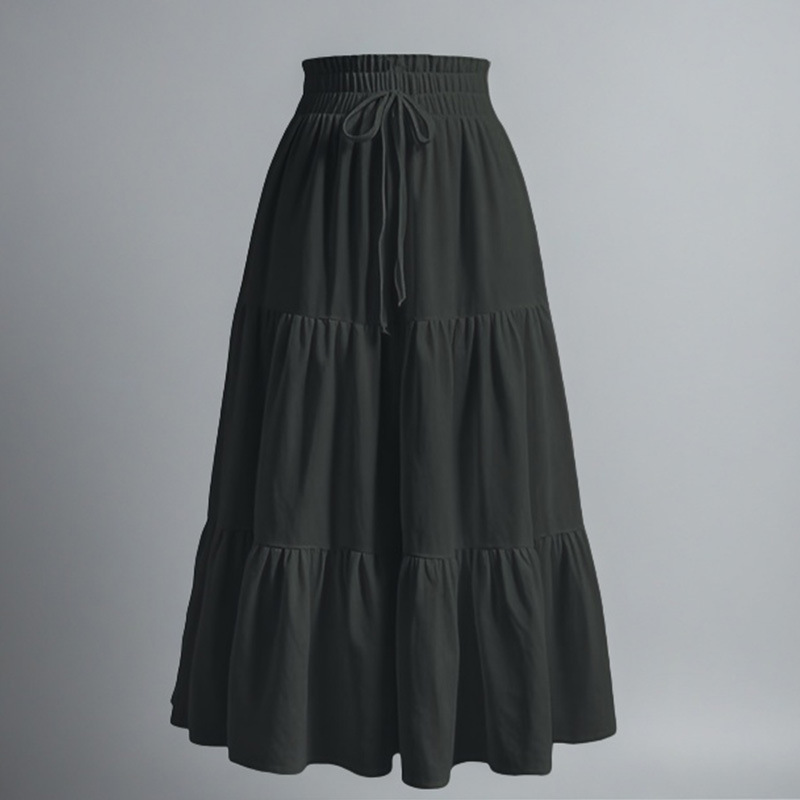 Amazon Cross-border Foreign Trade Spring and Summer Half-length Skirt European and American Independent Station Bohemian Elegant Swing Layered Cake Skirt