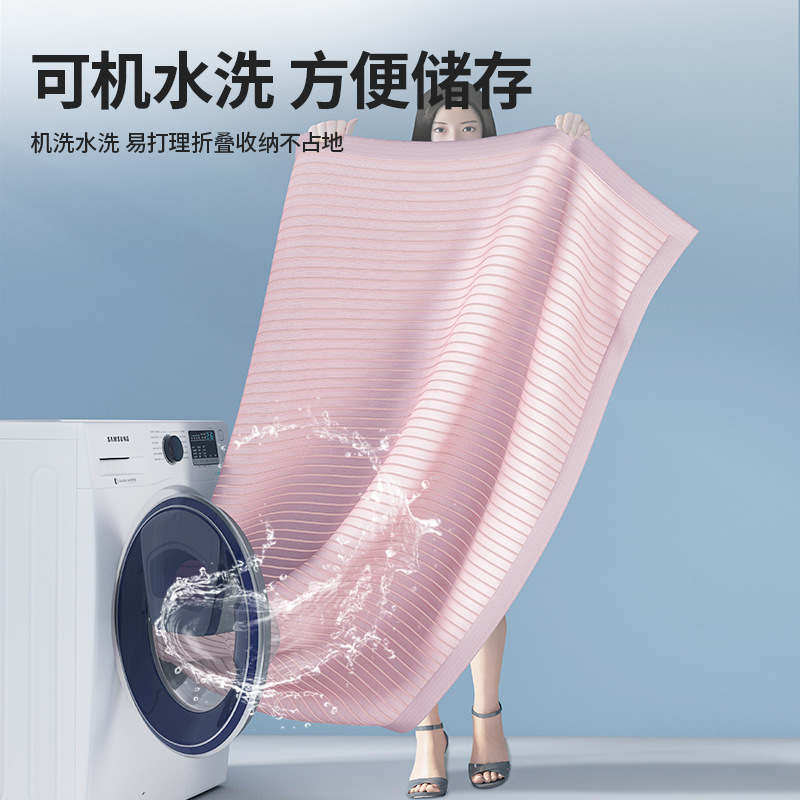 Picture of Class A Maternal and Infant Class Explosions Antibacterial Ice Silk Mat Summer Sleeping Naked Air-conditioned Mat Machine Washable Folding Bed Cover Soft Mat