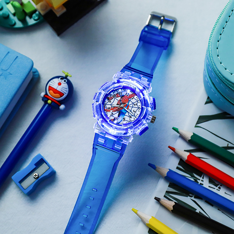 Picture of Cross-Border New Spider-Man Watch Luminous Plastic Cartoon Watch Boy Boy Quartz Watch Wholesale in Stock