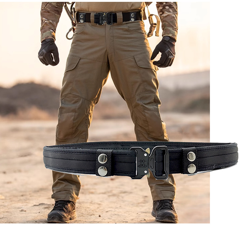 Tactical Training Belt Men's Military Training Outdoor New Functional Buckle Quick Opening Adjustment EVA Velcro Buckle Belt