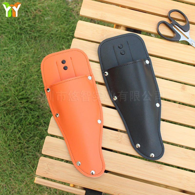 Picture of Spot Garden Trimming Sheath Leather Scissor Cover Gardening Trimmer Protective Cover Scissor Storage Tool Leather Cover