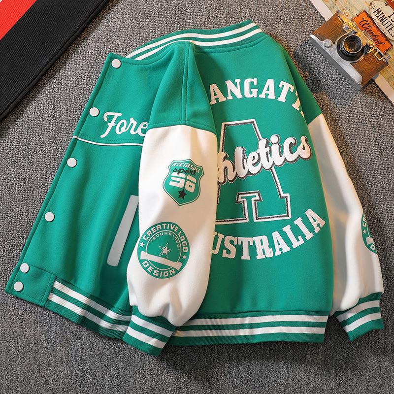 Picture of Boys' jacket Spring New 2023 Western style children's baseball uniform spring and autumn sportswear jacket children's clothing men's clothing