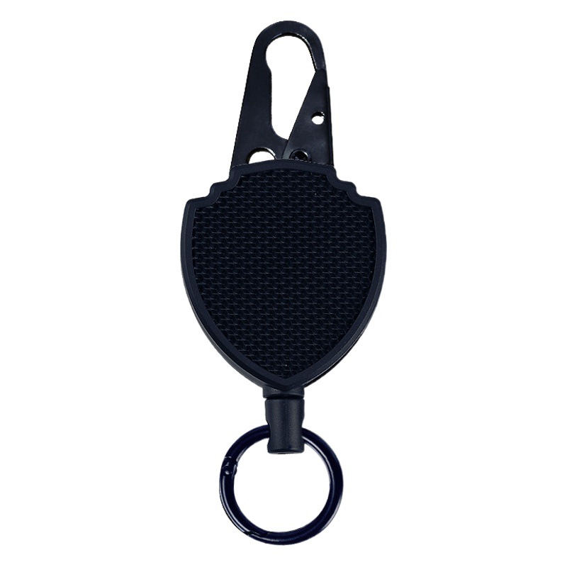 Picture of Backpack Keychain Outdoor Mountaineering Anti-lost Anti-theft Plastic Metal Easy Pull Buckle Thick Pull Wire Retractable Keychain
