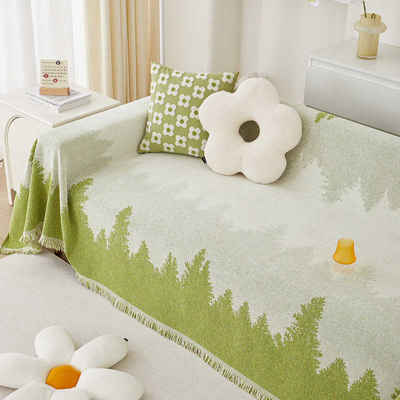 Picture of Advanced Sense Sofa Towel Sofa Cover Cloth Towel Four Seasons Universal Anti-cat Grab Gradient Sofa Cover Sofa Cushion Cover Blanket
